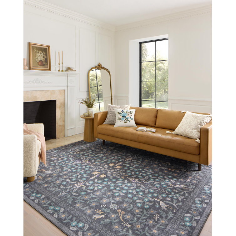 Rifle Paper Co. x Loloi Maison MAO01 Nightingale Black Rug & Reviews